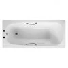 Roca Carla Eco Steel Bath 1700 x 700mm 2TH with Grips & Anti Slip 2 Roca Carla Eco Steel Bath 1700 x 700mm 2TH with Grips & Anti Slip -Bathroom Baths Shop 2215L3000PACK n l 670