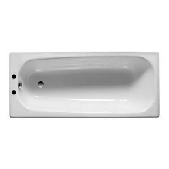 Roca Contesa 1700 x 700mm 2TH Steel Enamel Bath with Anti-Slip Base