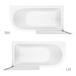 Appleby 1550 Roll Top Shower Bath with Screen + Chrome Leg Set -Bathroom Baths Shop A15BSR NEW DETAIL1 460