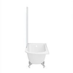 Appleby 1550 Roll Top Shower Bath with Screen + Chrome Leg Set -Bathroom Baths Shop A15BSR NEW DETAIL3 460