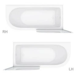 Appleby Grey 1700 Roll Top Shower Bath with Screen + Chrome Leg Set -Bathroom Baths Shop A17BSR GRY NEW DETAIL1 460