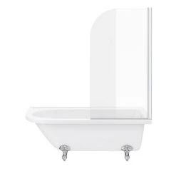 Appleby 1700 Roll Top Shower Bath with Screen + Chrome Leg Set 11 Appleby 1700 Roll Top Shower Bath with Screen + Chrome Leg Set -Bathroom Baths Shop A17BSR NEW DETAIL2 460