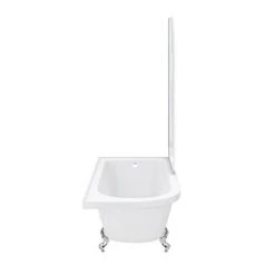 Appleby 1700 Roll Top Shower Bath with Screen + Chrome Leg Set 12 Appleby 1700 Roll Top Shower Bath with Screen + Chrome Leg Set -Bathroom Baths Shop A17BSR NEW DETAIL3 460