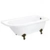Appleby 1700 Roll Top Shower Bath + Antique Brass Leg Set -Bathroom Baths Shop AP17AB lrg 670