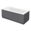 Apollo2 Single Ended Bath + Gloss Grey Panels 1 Apollo2 Single Ended Bath + Gloss Grey Panels -Bathroom Baths Shop APGYSE prod