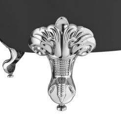 Appleby Grey 1700 Roll Top Shower Bath + Chrome Leg Set -Bathroom Baths Shop APRH1700B GRY d1 460