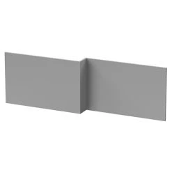 Arezzo Matt Grey L-Shaped Front Bath Panel - 1700mm