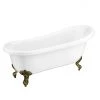Astoria 1710 Roll Top Slipper Bath + Antique Brass Leg Set 1 Astoria 1710 Roll Top Slipper Bath + Antique Brass Leg Set -Bathroom Baths Shop AST1710AB lrg 670
