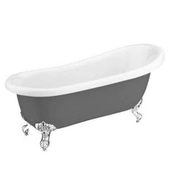 Astoria Grey 1710 Roll Top Slipper Bath w. Ball + Claw Leg Set -Bathroom Baths Shop ASTGY1710CB d5 460