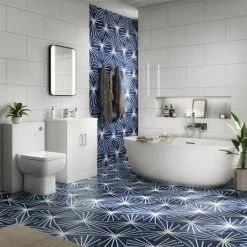 Arezzo 1700 x 800 Matt White Solid Stone Modern Double Ended Bath 13 Arezzo 1700 x 800 Matt White Solid Stone Modern Double Ended Bath -Bathroom Baths Shop AZ168SLW n d5 460