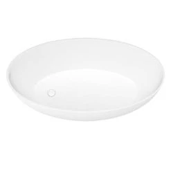 Arezzo 1600 x 855 Matt White Solid Stone Curved Single Ended Bath -Bathroom Baths Shop AZ16SBA d4n 460