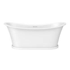 Arezzo 1690 x 750 Matt White Solid Stone Traditional Roll Top Slipper Bath -Bathroom Baths Shop AZ175SBA n d2 460