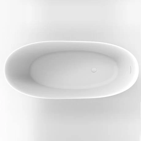 Arezzo 1700 x 750 Matt White Solid Stone Modern Slipper Bath 4 Arezzo 1700 x 750 Matt White Solid Stone Modern Slipper Bath - Image 2