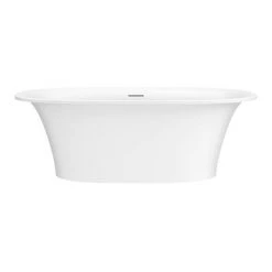 Arezzo 1690 x 750 Matt White Solid Stone Modern Roll Top Bath -Bathroom Baths Shop AZ17SBB n d1 460