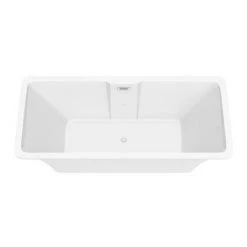 Arezzo 1700 x 750 Modern Square Roll Top Bath -Bathroom Baths Shop AZ820 detail1 460