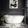 Arezzo Freestanding Modern Bath with Chrome Waste