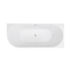 Arezzo 1700 x 750 Modern Curved Corner Bath 12 Arezzo 1700 x 750 Modern Curved Corner Bath -Bathroom Baths Shop AZC17 n d3 460