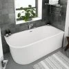 Arezzo 1700 x 750 Modern Curved Corner Bath -Bathroom Baths Shop AZC17 np
