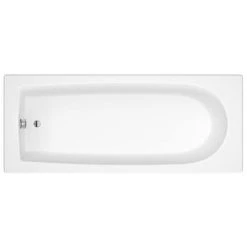 Arezzo Black Framed Fixed Round Single Ended Shower Bath 10 Arezzo Black Framed Fixed Round Single Ended Shower Bath -Bathroom Baths Shop AZFRB d4 460