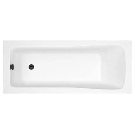 Arezzo Square Single Ended Bath with Matt Black Bi-Fold Screen 4 Arezzo Square Single Ended Bath with Matt Black Bi-Fold Screen - Image 2