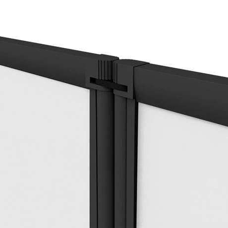 Arezzo Square Single Ended Bath with Matt Black Bi-Fold Screen 5 Arezzo Square Single Ended Bath with Matt Black Bi-Fold Screen - Image 3