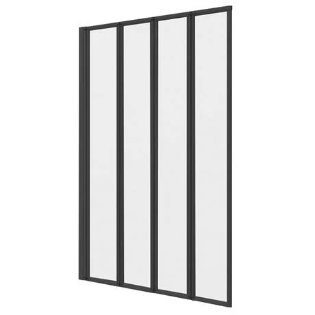 Arezzo Square Single Ended Bath with Matt Black Bi-Fold Screen 7 Arezzo Square Single Ended Bath with Matt Black Bi-Fold Screen - Image 5