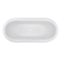 Nuie Alice 1750 Double Ended Roll Top Slipper Bath with Skirt -Bathroom Baths Shop Alice 1750 Double Ended Slipper Freestanding Bath with Skirt NFB002 d 375