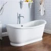 Nuie Alice 1750 Double Ended Roll Top Slipper Bath with Skirt