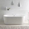 BC Designs Ancora Back To Wall Modern Bath 1640 x 590mm -Bathroom Baths Shop BAS055 BC P