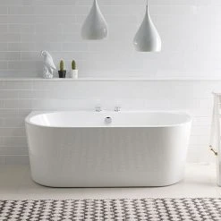 BC Designs Ancora Back To Wall Modern Bath 1640 x 590mm