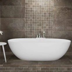 BagnoDesign Koy Bagnoquartz Stone Freestanding Bath -Bathroom Baths Shop BDB KOY 860 WS D2 460