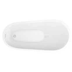 Toreno 1520 Small Modern Slipper Free Standing Bath 13 Toreno 1520 Small Modern Slipper Free Standing Bath -Bathroom Baths Shop BFRE018 detail2 460