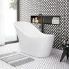 Vienna 1520 Small Modern Slipper Bath -Bathroom Baths Shop BFRE024 NP