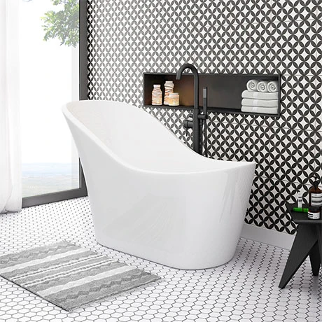 Vienna 1520 Small Modern Slipper Bath 3 Vienna 1520 Small Modern Slipper Bath