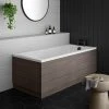 Brooklyn Grey Avola Single Ended Bath 1 Brooklyn Grey Avola Single Ended Bath -Bathroom Baths Shop BGASE p