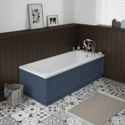 Chatsworth Blue 1500 Traditional Front Bath Panel -Bathroom Baths Shop BLSP15CH d1 460