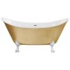 Heritage Lyddington Freestanding Acrylic Bath (1730 x 750mm) with Feet - Gold Effect -Bathroom Baths Shop BLYFS00GLD P