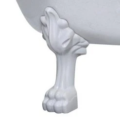 Heritage Lyddington Freestanding Acrylic Bath (1730 x 750mm) with Feet - Stainless Steel Effect -Bathroom Baths Shop BLYFS00STL D1 460