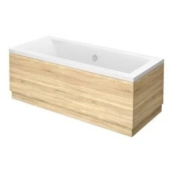 Brooklyn Natural Oak 0TH Double Ended Bath -Bathroom Baths Shop BNODE n d1 460