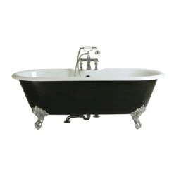 Heritage Buckingham Roll Top Cast Iron Bath (1700x770mm) with Feet