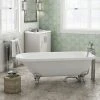 Bromley 1780 Single Ended Roll Top Bath + Chrome Leg Set -Bathroom Baths Shop Bromley 1780 Single Ended Roll Top Bath p