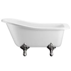 Burlington Buckingham Slipper 1500 x 750mm Freestanding Bath + Legs 11 Burlington Buckingham Slipper 1500 x 750mm Freestanding Bath + Legs -Bathroom Baths Shop Burlington Buckingham Slipper 1500mm Freestanding Bath with Legs detail1 460