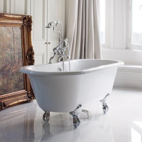 Burlington Windsor Double Ended 1500mm Freestanding Bath with Legs 3 Burlington Windsor Double Ended 1500mm Freestanding Bath with Legs