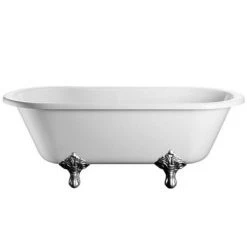 Burlington Windsor Double Ended 1700mm Freestanding Bath + Legs -Bathroom Baths Shop Burlington Windsor Double Ended 1700mm Freestanding Bath with Legs detail1 460