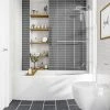 Cast 1685 x 685 Space Saving Bath with Bath Screen 2 Cast 1685 x 685 Space Saving Bath with Bath Screen -Bathroom Baths Shop C16BS p