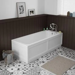 Chatsworth 1700 x 700 Single Ended Bath + White Panels