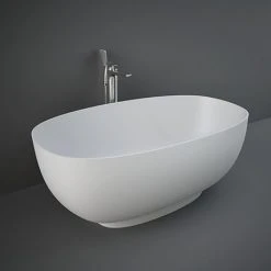 RAK Cloud Matt White Freestanding Bath (1400 x 753mm)