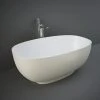 RAK Cloud Matt Greige Freestanding Bath (1400 x 753mm) -Bathroom Baths Shop CLOBT14075505 P