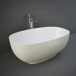 RAK Cloud Matt Greige Freestanding Bath (1400 x 753mm)