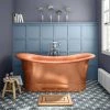 Trafalgar Copper 1700 x 710mm Double Ended Slipper Roll Top Bath Tub 1 Trafalgar Copper 1700 x 710mm Double Ended Slipper Roll Top Bath Tub -Bathroom Baths Shop COPD117 np